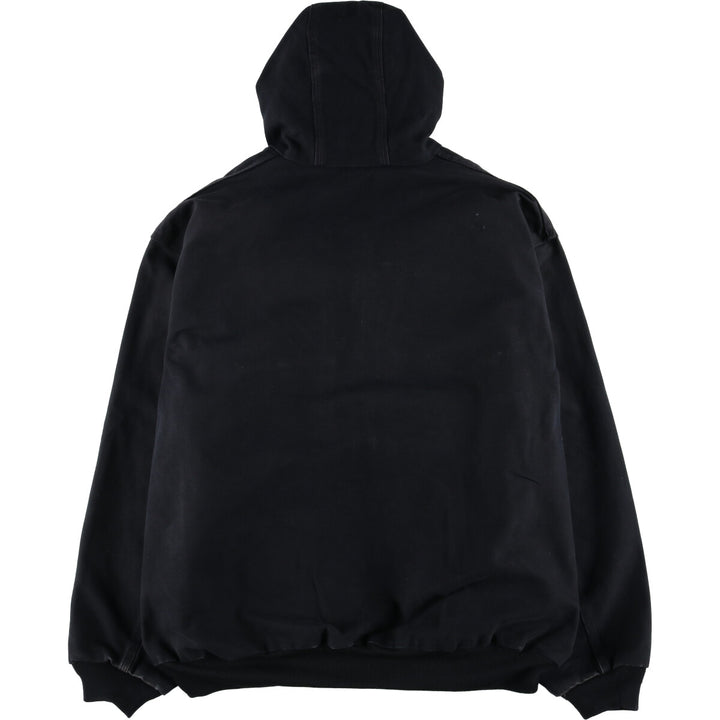 Big size Carhartt Active Jacket Duck Full Zip Parka Made in USA Men's XXXL equivalent cotton black type Vintage Second Hand