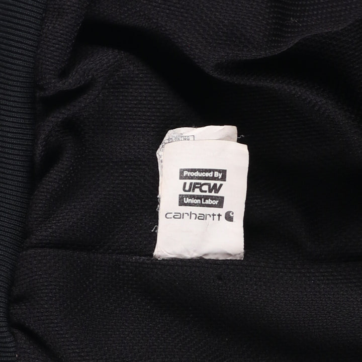 Big size Carhartt Active Jacket Duck Full Zip Parka Made in USA Men's XXXL equivalent cotton black type Vintage Second Hand
