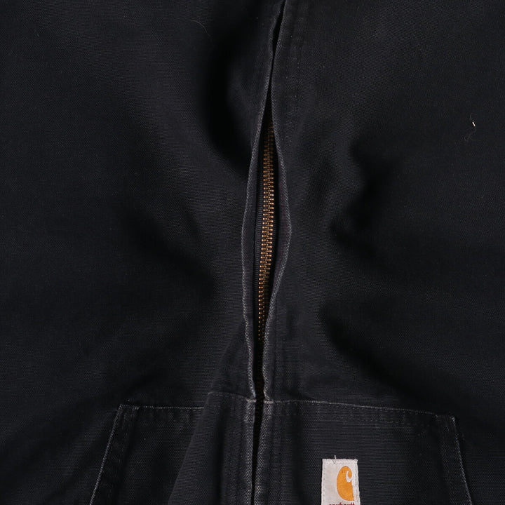 Big size Carhartt Active Jacket Duck Full Zip Parka Made in USA Men's XXXL equivalent cotton black type Vintage Second Hand