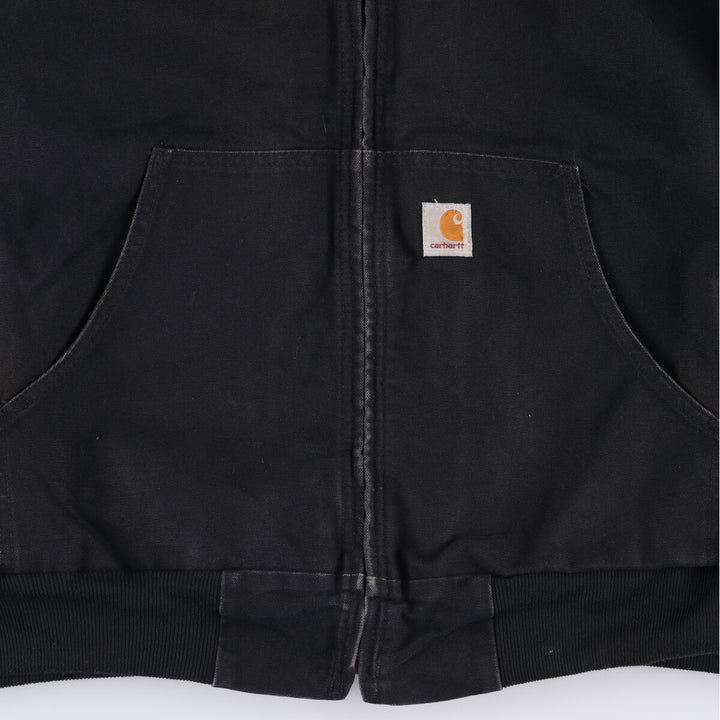 Big size Carhartt Active Jacket Duck Full Zip Parka Made in USA Men's XXXL equivalent cotton black type Vintage Second Hand