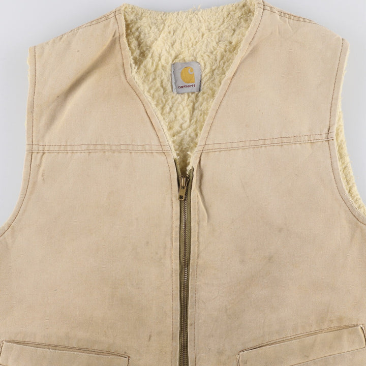 Carhartt Duck Vest, Men's Size L unclear Beige type Vintage Second Hand