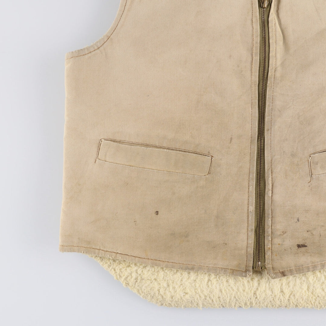 Carhartt Duck Vest, Men's Size L unclear Beige type Vintage Second Hand