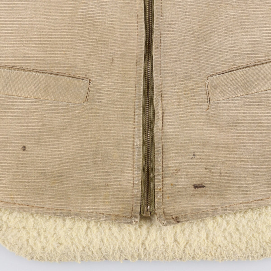Carhartt Duck Vest, Men's Size L unclear Beige type Vintage Second Hand