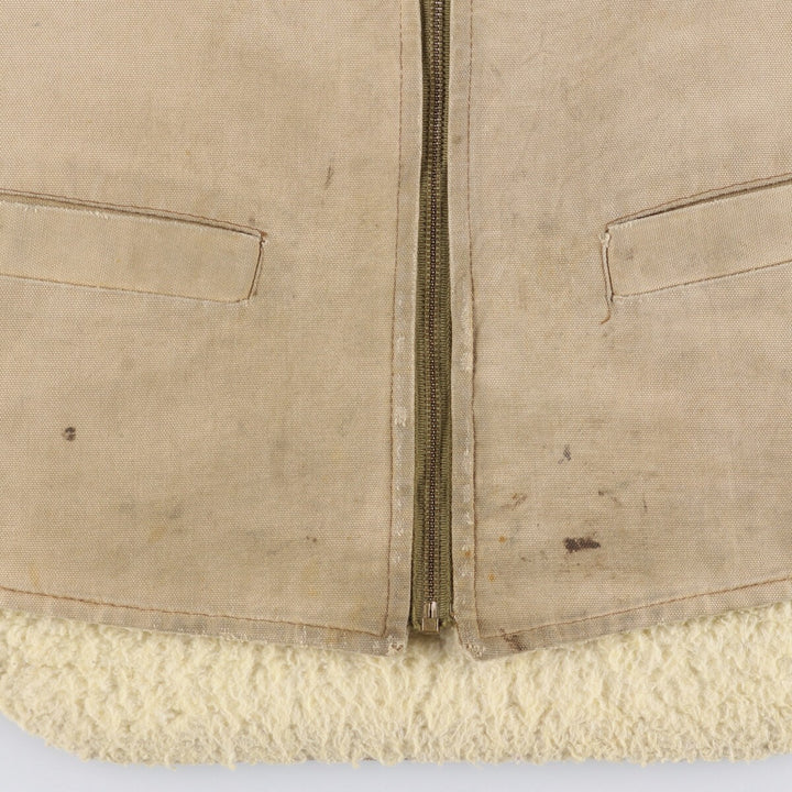 Carhartt Duck Vest, Men's Size L unclear Beige type Vintage Second Hand