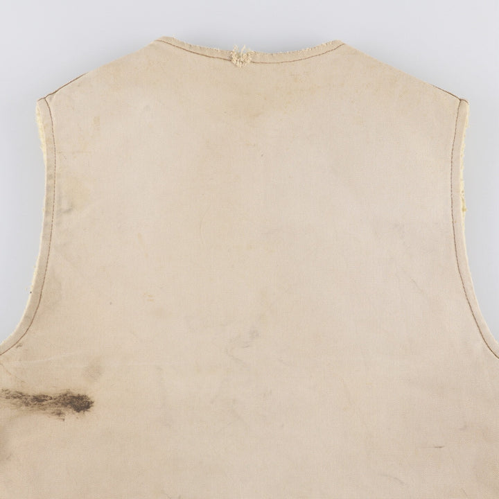 Carhartt Duck Vest, Men's Size L unclear Beige type Vintage Second Hand