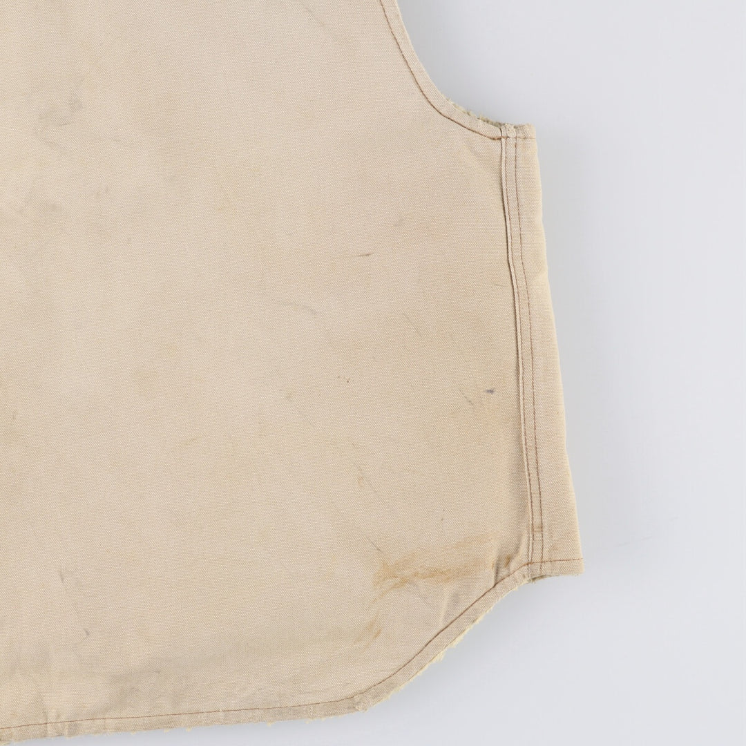 Carhartt Duck Vest, Men's Size L unclear Beige type Vintage Second Hand