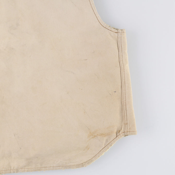 Carhartt Duck Vest, Men's Size L unclear Beige type Vintage Second Hand