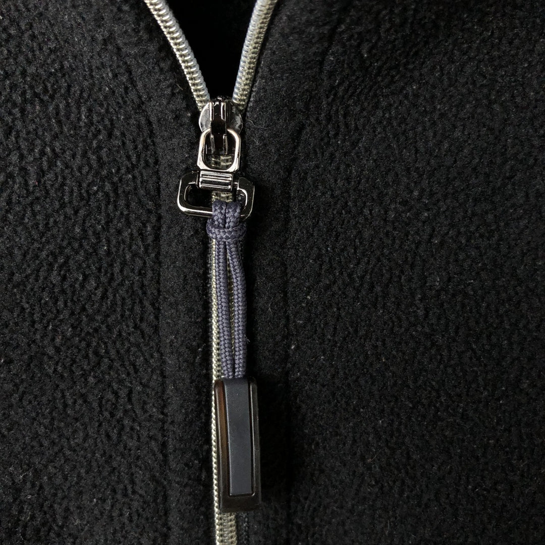 Calvin Klein Tech Freece Half-Zip Fleece Pullover, Men's XL polyester black type Vintage Second Hand