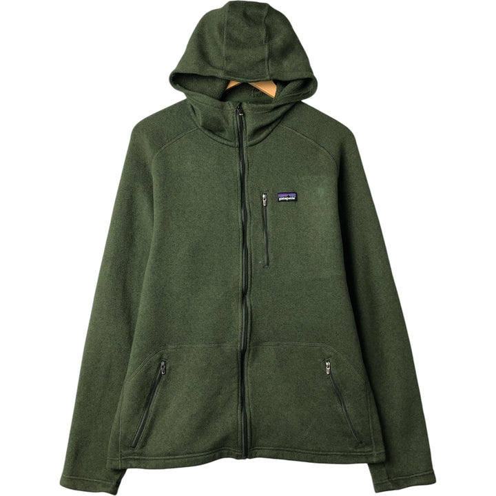Patagonia Better Sweater Hoody 25662FA13 Fleece Full-Zip Hoodie, Men's XL polyester Khaki type Vintage Second Hand