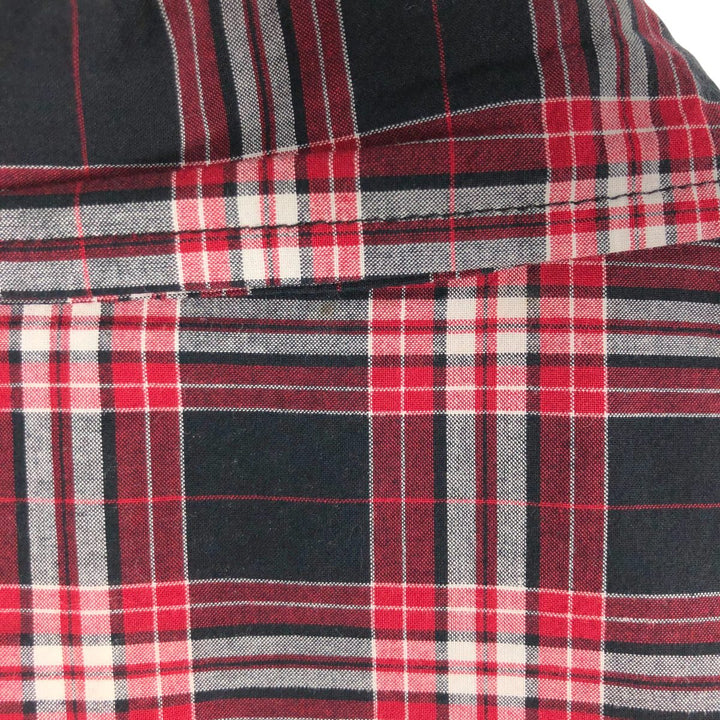 Harley-Davidson Check Pattern Short Sleeve Western Shirt, Women's Size L cotton black type Vintage Second Hand