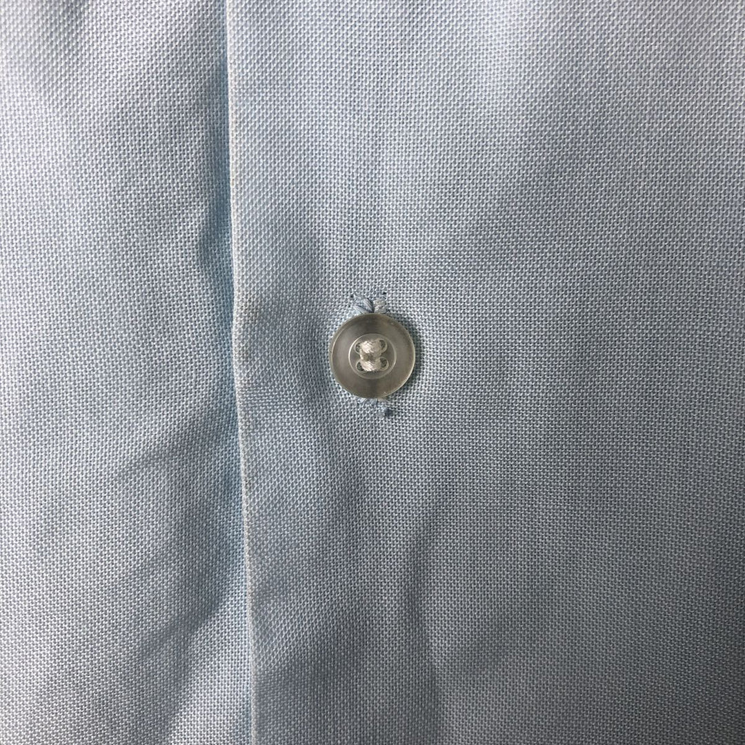 LA CUBANITA Wide Collar Short Sleeve Cuban Shirt Box Shirt Men's Size L polyester Blue type light blue Vintage Second Hand