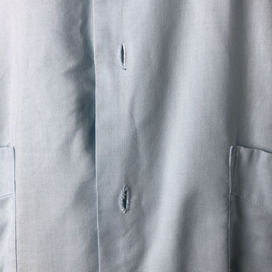 LA CUBANITA Wide Collar Short Sleeve Cuban Shirt Box Shirt Men's Size L polyester Blue type light blue Vintage Second Hand