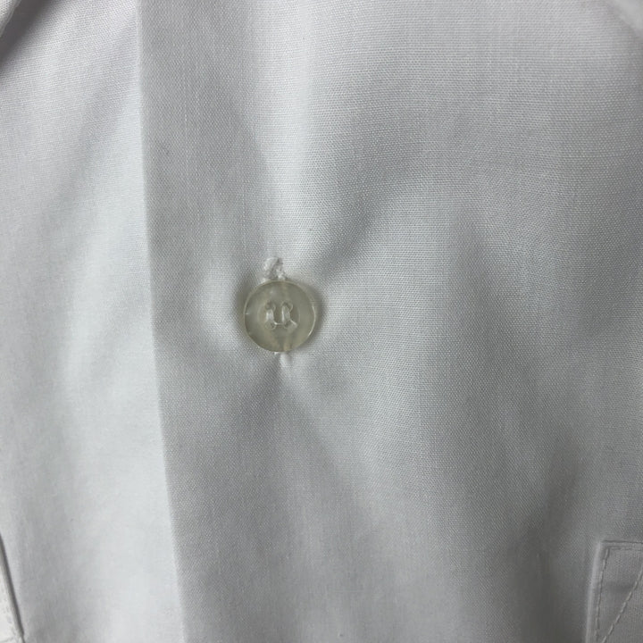 80'S ROMANI Short Sleeve Cuban Shirt Box Shirt Men's S Size Vintage polyester white type Vintage Second Hand