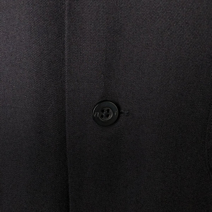 NXT Open Collar Box Shirt, Short Sleeve Bowling Shirt, Men's Size L Rayon black type Vintage Second Hand