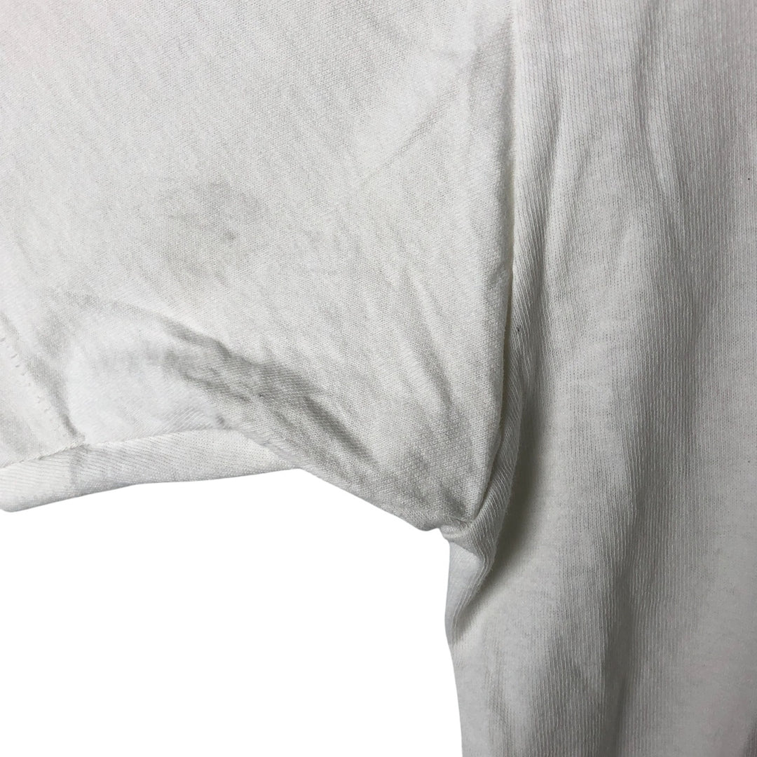 Fraternity Parody College T-Shirt Men's L Size Vintage unclear white type Vintage Second Hand