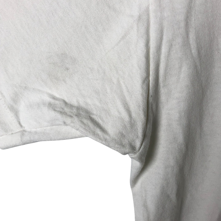 Fraternity Parody College T-Shirt Men's L Size Vintage unclear white type Vintage Second Hand