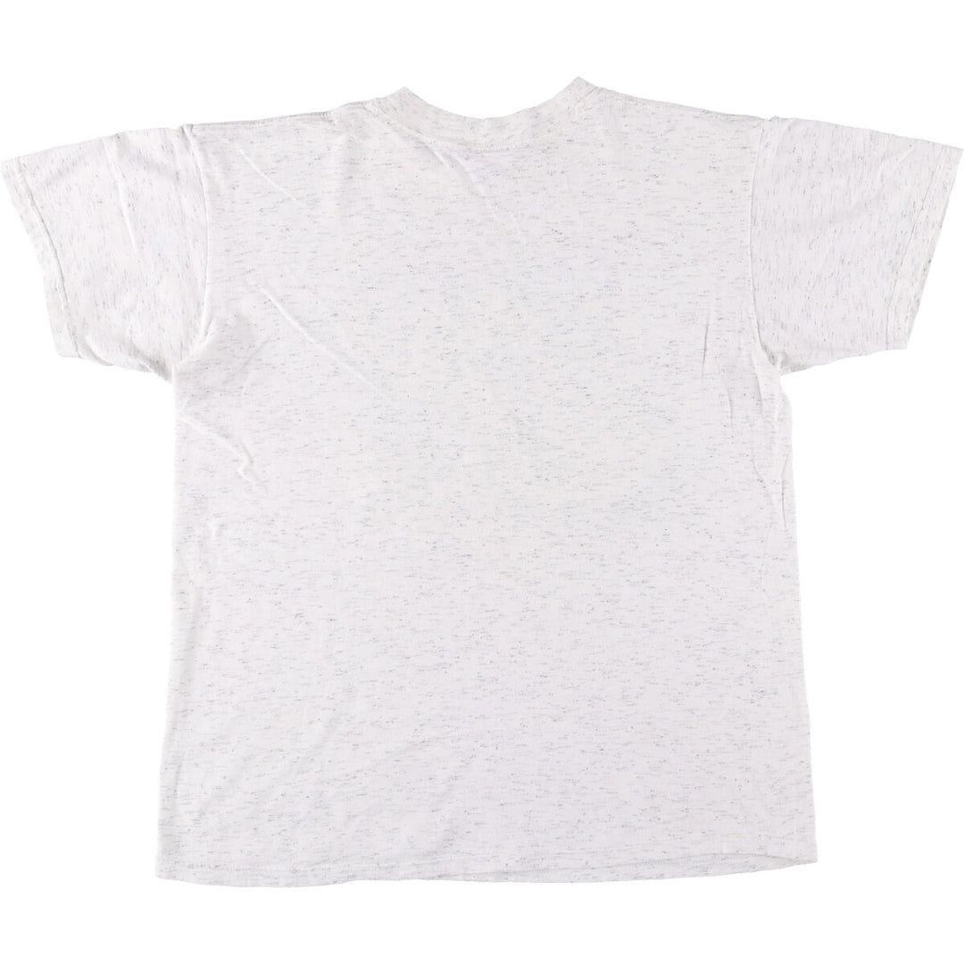 RENEGADE Fish Pattern Animal T-Shirt Made in USA Men's L Size Vintage cotton white type Vintage Second Hand
