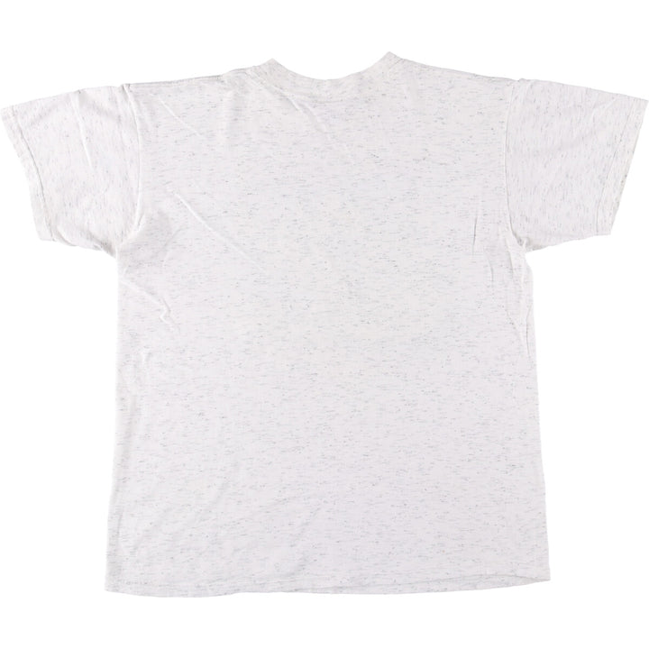 RENEGADE Fish Pattern Animal T-Shirt Made in USA Men's L Size Vintage cotton white type Vintage Second Hand