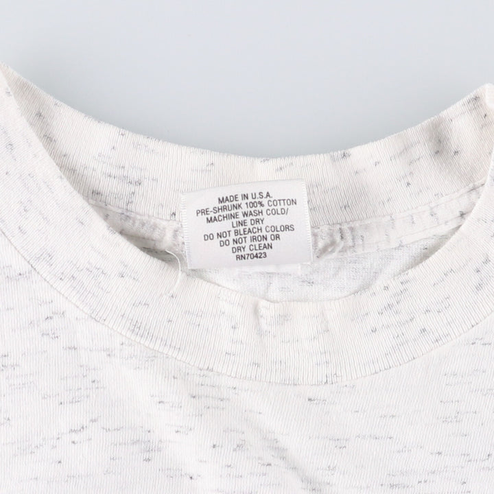 RENEGADE Fish Pattern Animal T-Shirt Made in USA Men's L Size Vintage cotton white type Vintage Second Hand