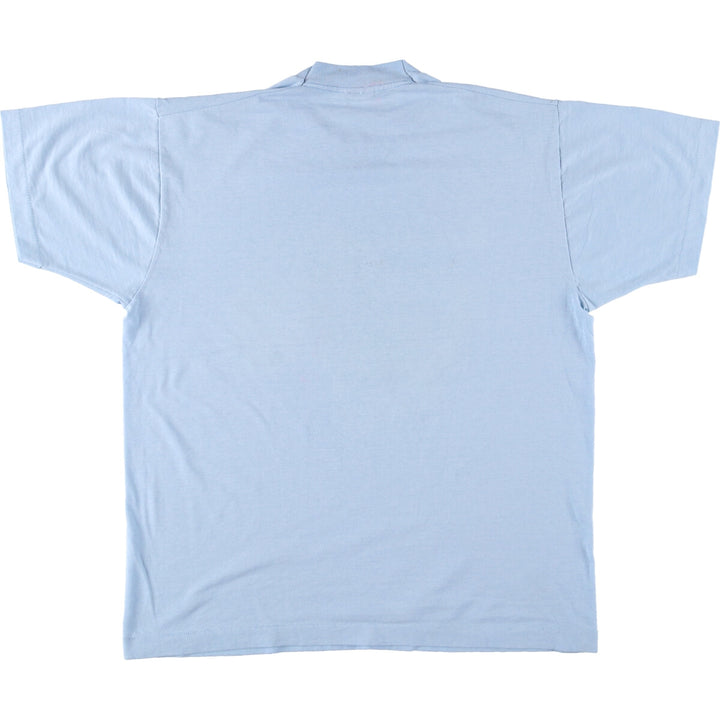 90'S Fruit of the Loom BEST Dog Pattern BEAGLE Animal T-Shirt Made in USA Men's L Size Vintage cotton Blue type light blue Vintage Second Hand