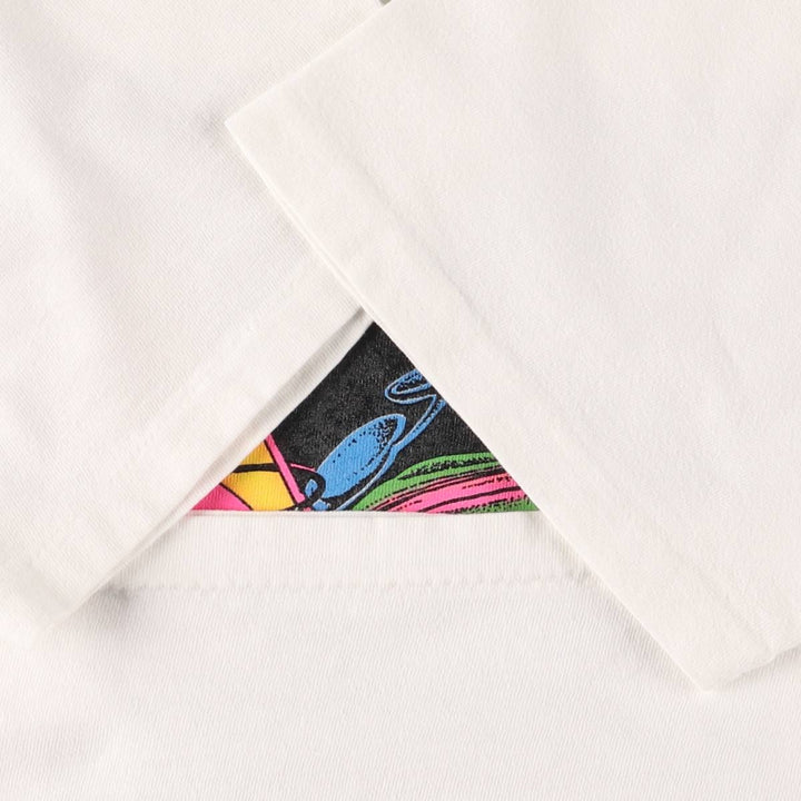 Jansport Sports Print T-shirt Made in USA Men's M size cotton white type Vintage Second Hand