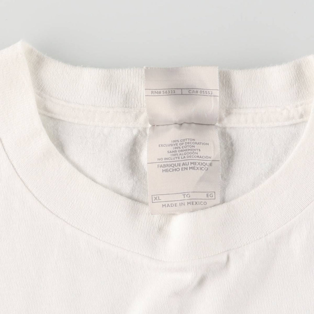 Nike NIKE printed T-shirt Men's XL size cotton white type Vintage Second Hand