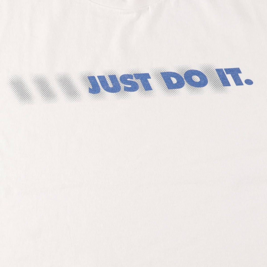 Nike NIKE printed T-shirt Men's XL size cotton white type Vintage Second Hand