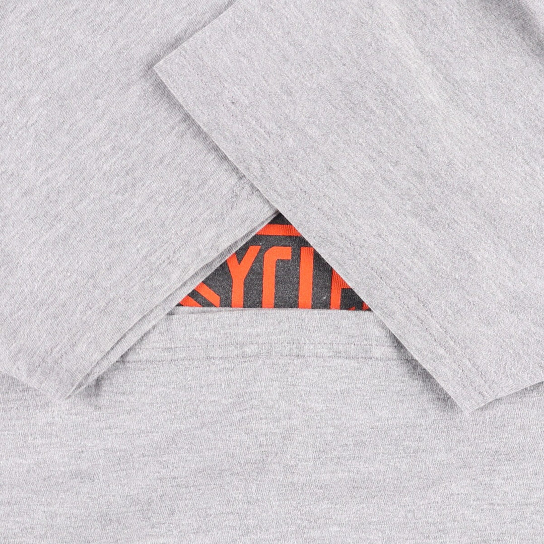 00'S Harley-Davidson Motorcycle Bike T-shirt Made in USA Men's L size cotton gray type Vintage Second Hand