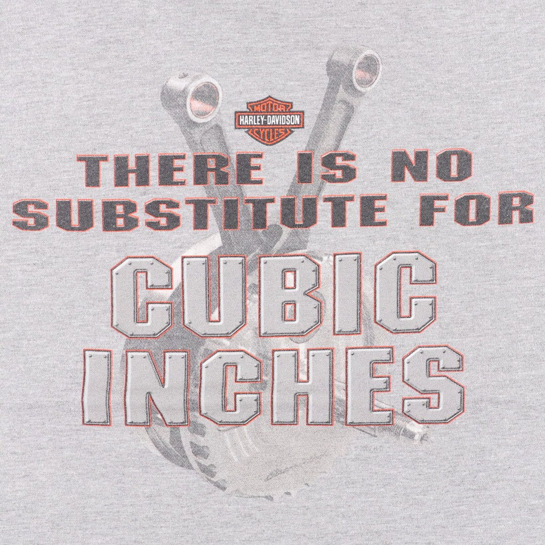 00'S Harley-Davidson Motorcycle Bike T-shirt Made in USA Men's L size cotton gray type Vintage Second Hand