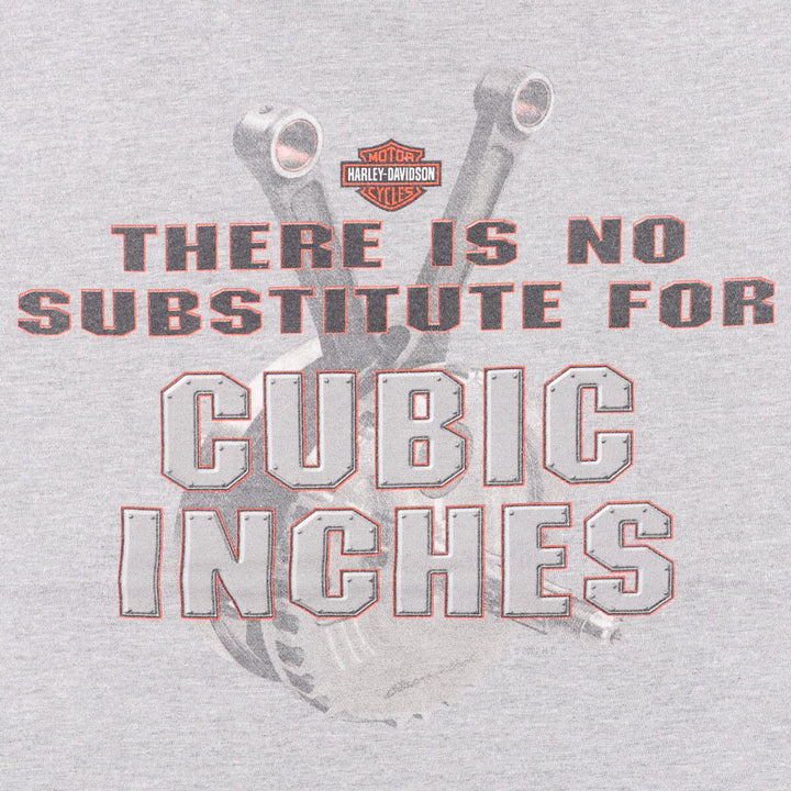 00'S Harley-Davidson Motorcycle Bike T-shirt Made in USA Men's L size cotton gray type Vintage Second Hand