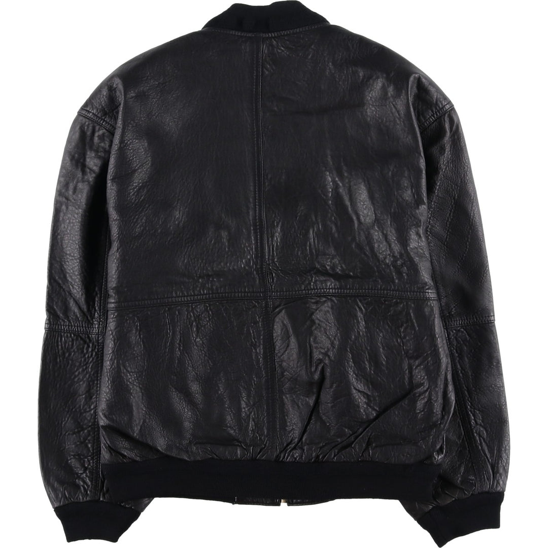 Vintage 80'S YESSICA leather jacket, size L, men's genuine leather black type Vintage Second Hand