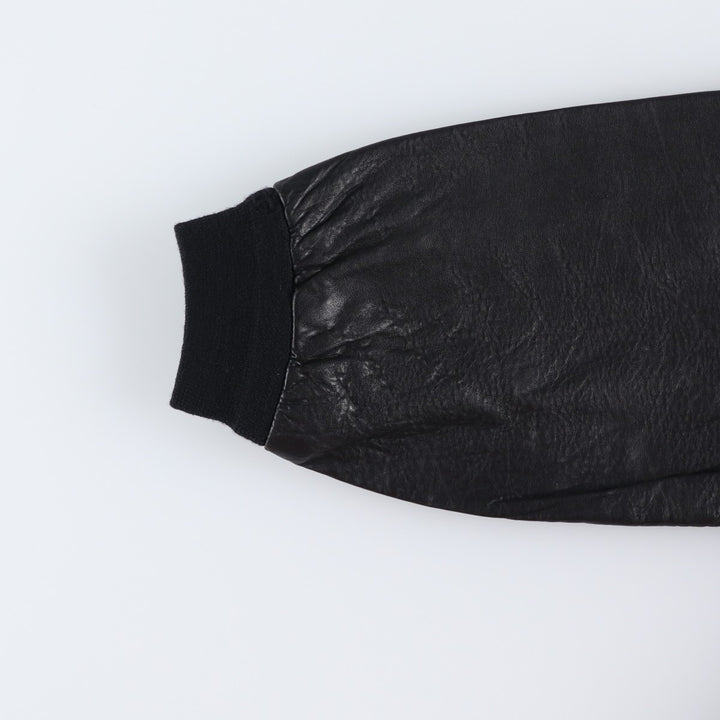Vintage 80'S YESSICA leather jacket, size L, men's genuine leather black type Vintage Second Hand