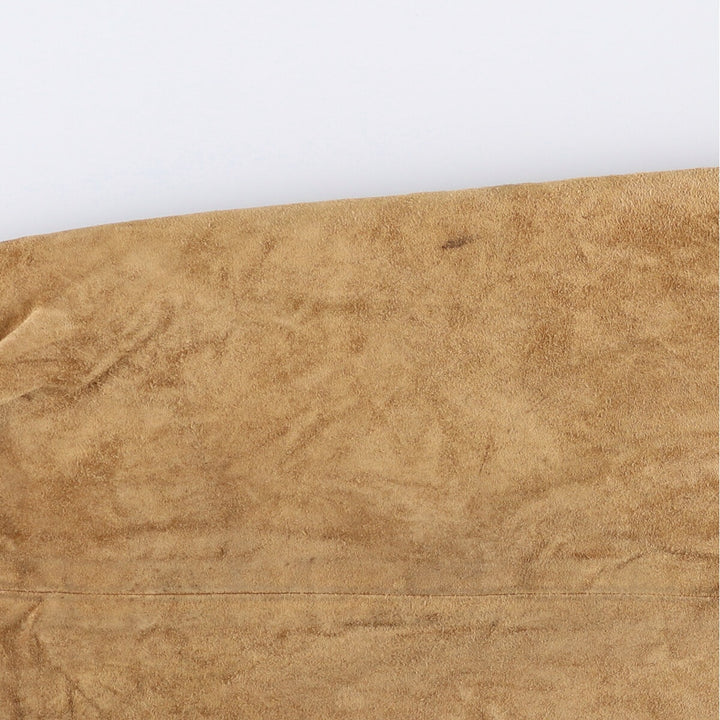 POLO by Ralph Lauren Suede Leather Sports Jacket Harrington Jacket Men's M Size Genuine Leather Suede Leather Beige type Vintage Second Hand