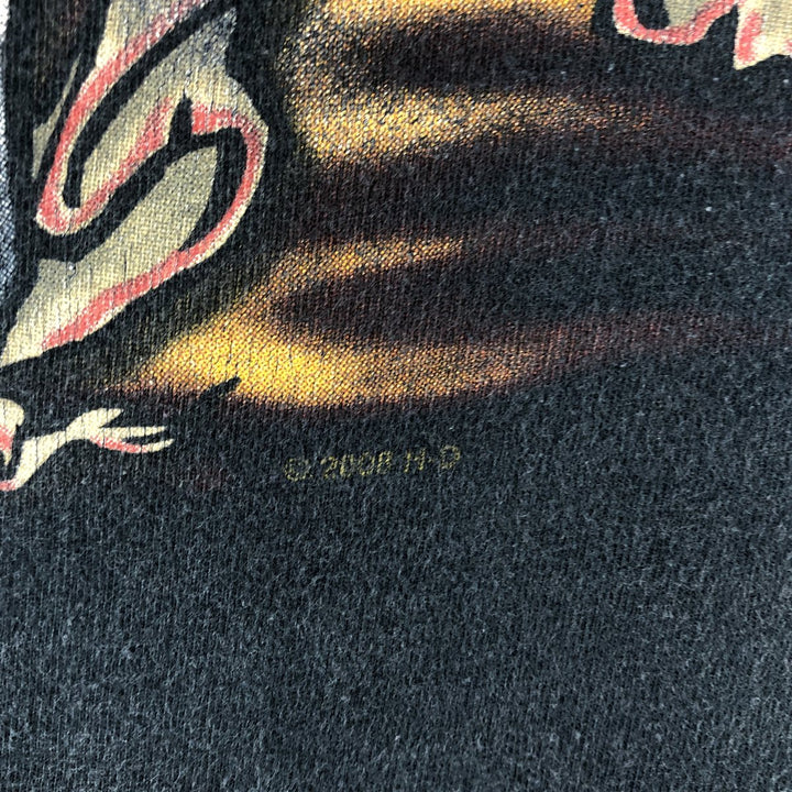 00'S Harley-Davidson Motorcycle Bike T-shirt Made in USA Men's XXL cotton black type Vintage Second Hand