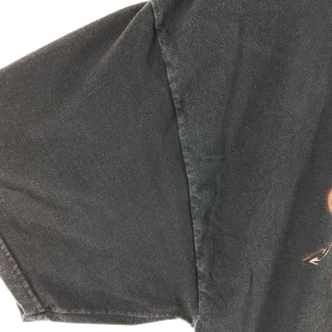 00'S Harley-Davidson Motorcycle Bike T-shirt Made in USA Men's XXL cotton black type Vintage Second Hand