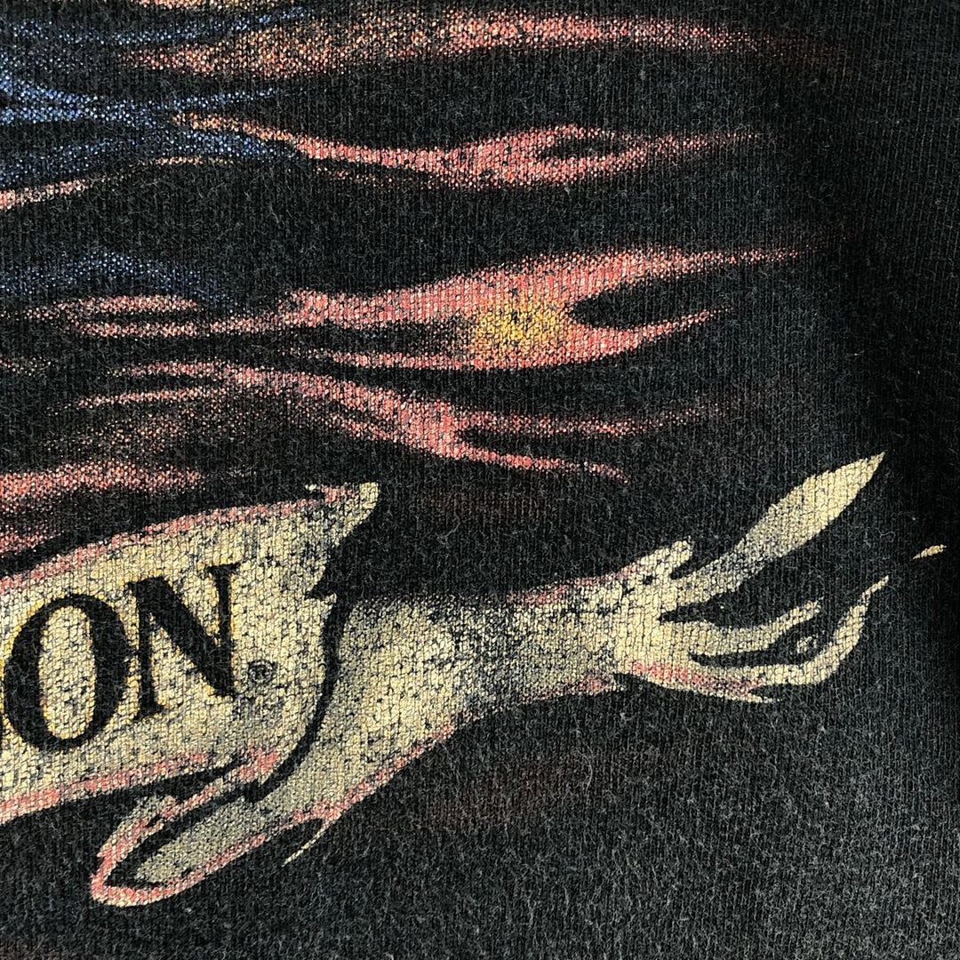00'S Harley-Davidson Motorcycle Bike T-shirt Made in USA Men's XXL cotton black type Vintage Second Hand