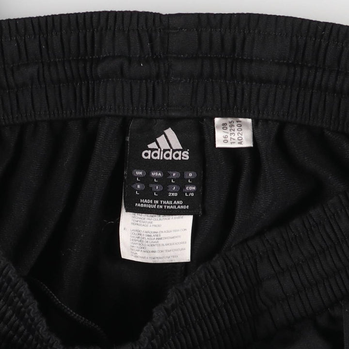 00'S adidas jersey pants track pants men's size L polyester black type Vintage Second Hand
