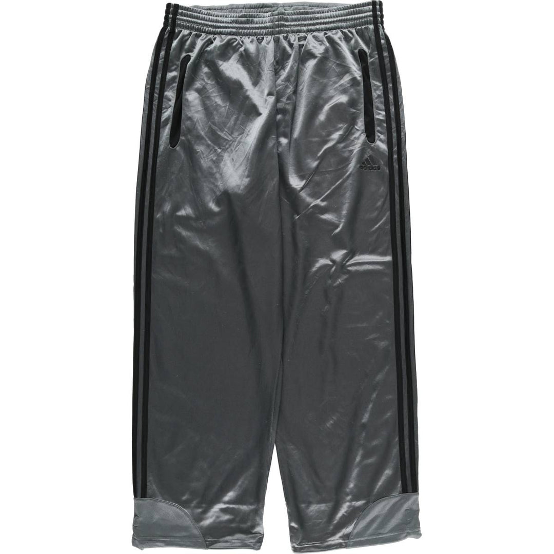 00'S Adidas CLIMA365 Jersey Pants Track Pants Men's L size polyester Silver type Vintage Second Hand
