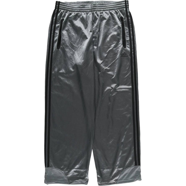 00'S Adidas CLIMA365 Jersey Pants Track Pants Men's L size polyester Silver type Vintage Second Hand
