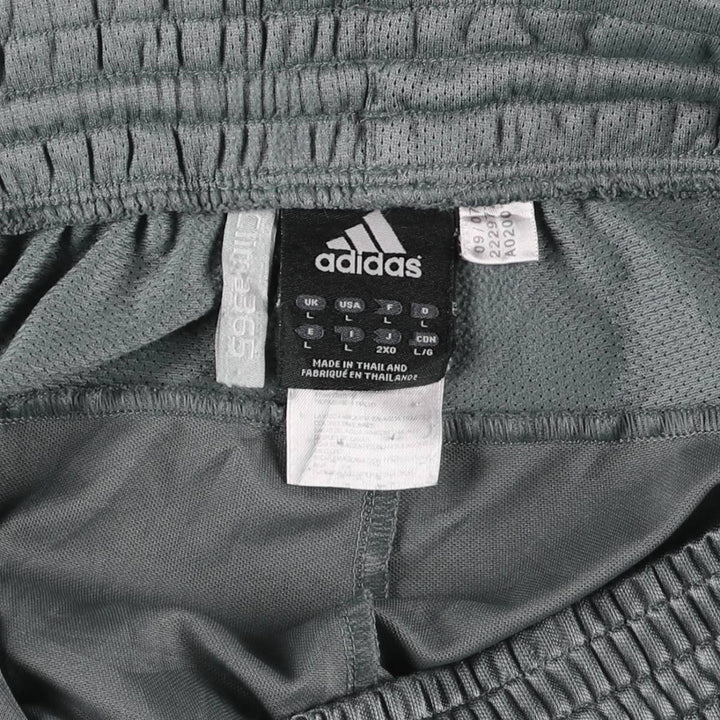 00'S Adidas CLIMA365 Jersey Pants Track Pants Men's L size polyester Silver type Vintage Second Hand