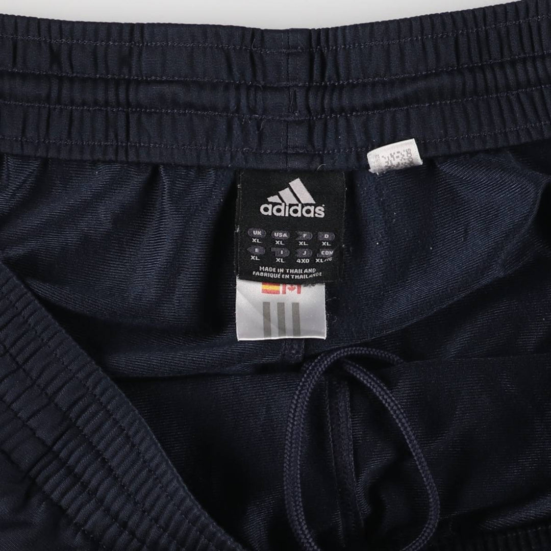 00'S adidas jersey pants track pants men's XL size polyester navy blue type Vintage Second Hand