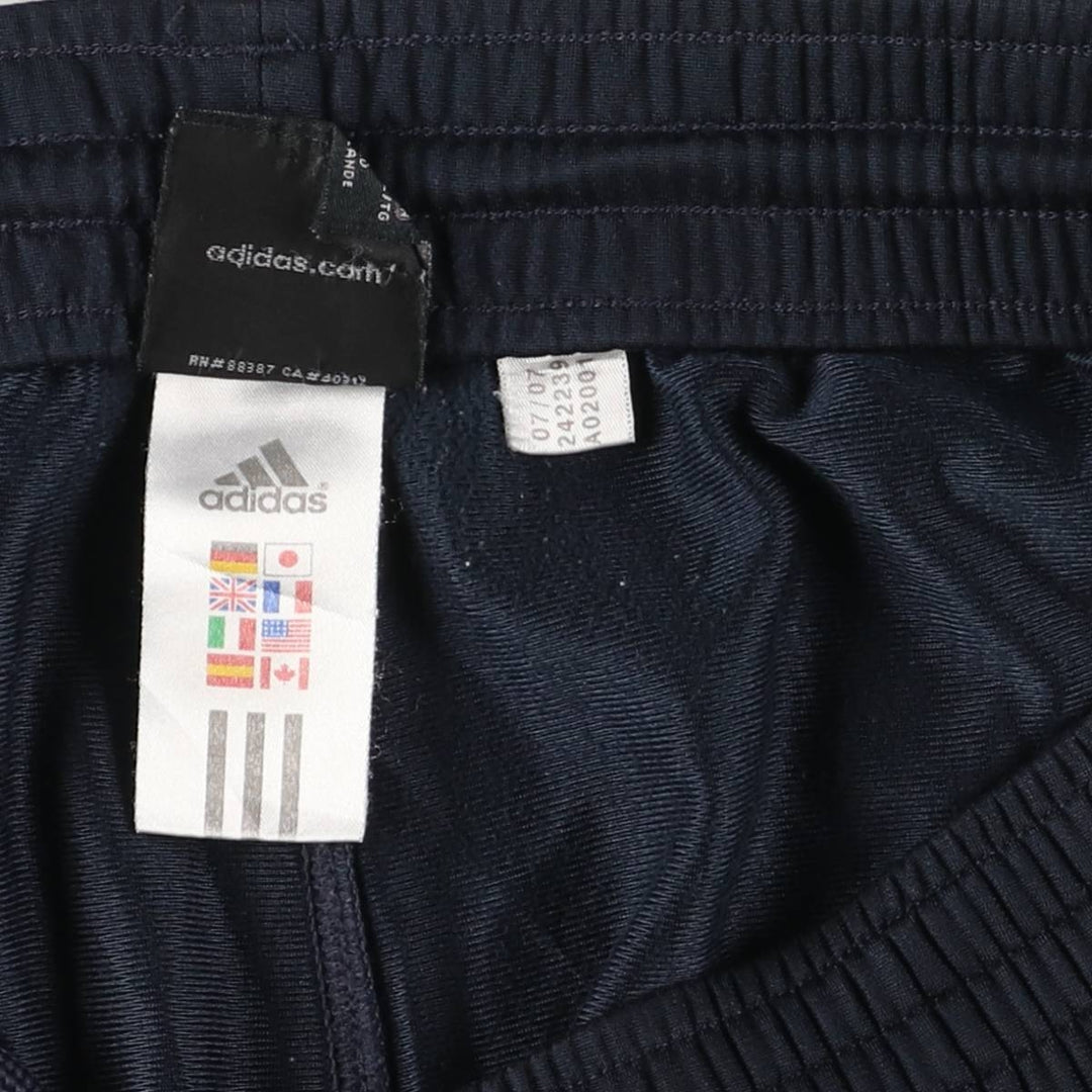 00'S adidas jersey pants track pants men's XL size polyester navy blue type Vintage Second Hand