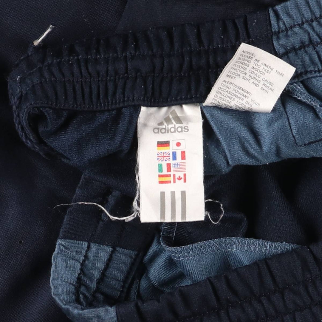 00'S adidas jersey pants track pants men's size M polyester navy blue type Vintage Second Hand
