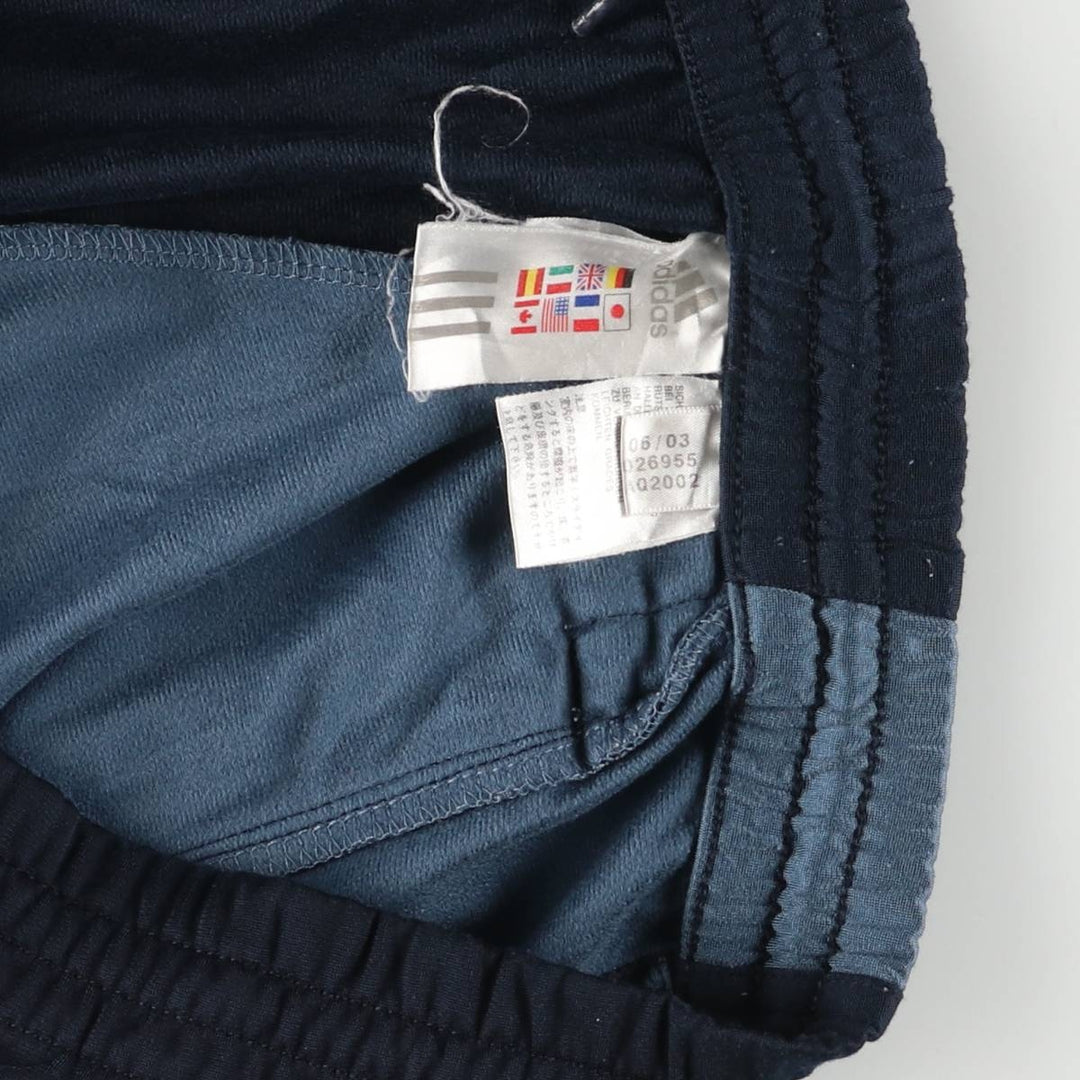 00'S adidas jersey pants track pants men's size M polyester navy blue type Vintage Second Hand