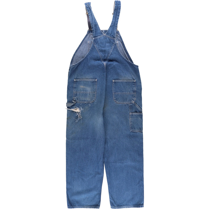 Big size Carhartt denim overalls for men, equivalent to w43 cotton blue type Vintage Second Hand