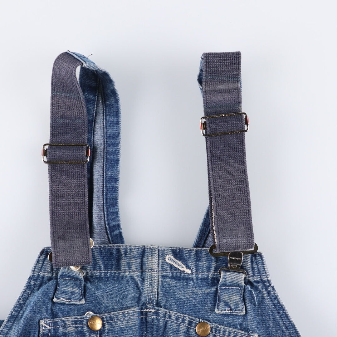 Big size Carhartt denim overalls for men, equivalent to w43 cotton blue type Vintage Second Hand