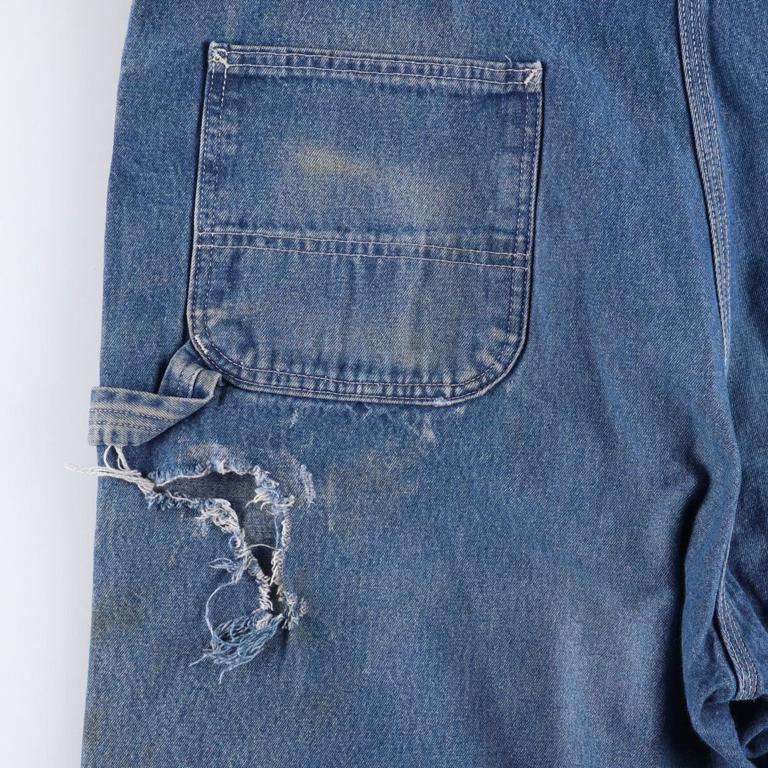 Big size Carhartt denim overalls for men, equivalent to w43 cotton blue type Vintage Second Hand