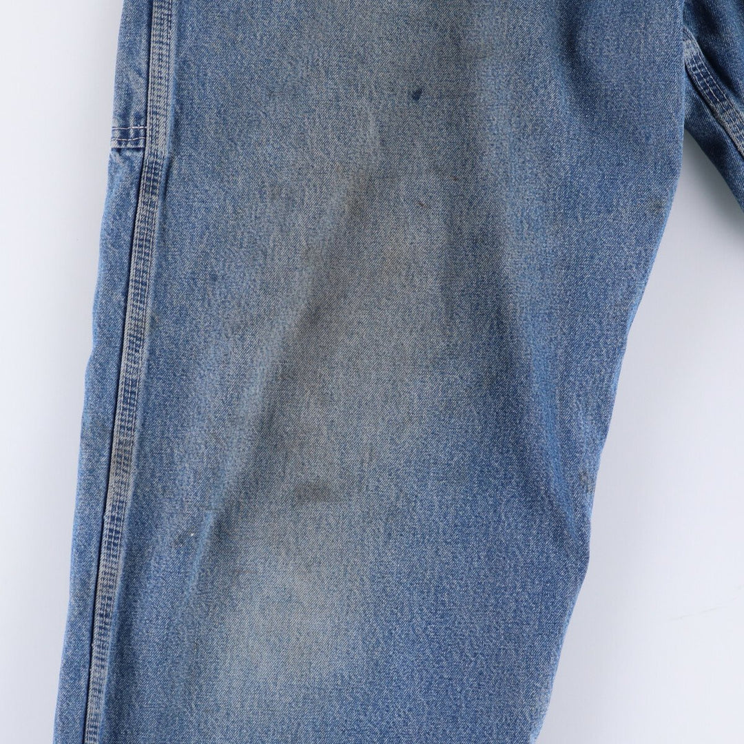 00'S Carhartt denim overalls, made in the USA, men's w36 equivalent cotton blue type Vintage Second Hand