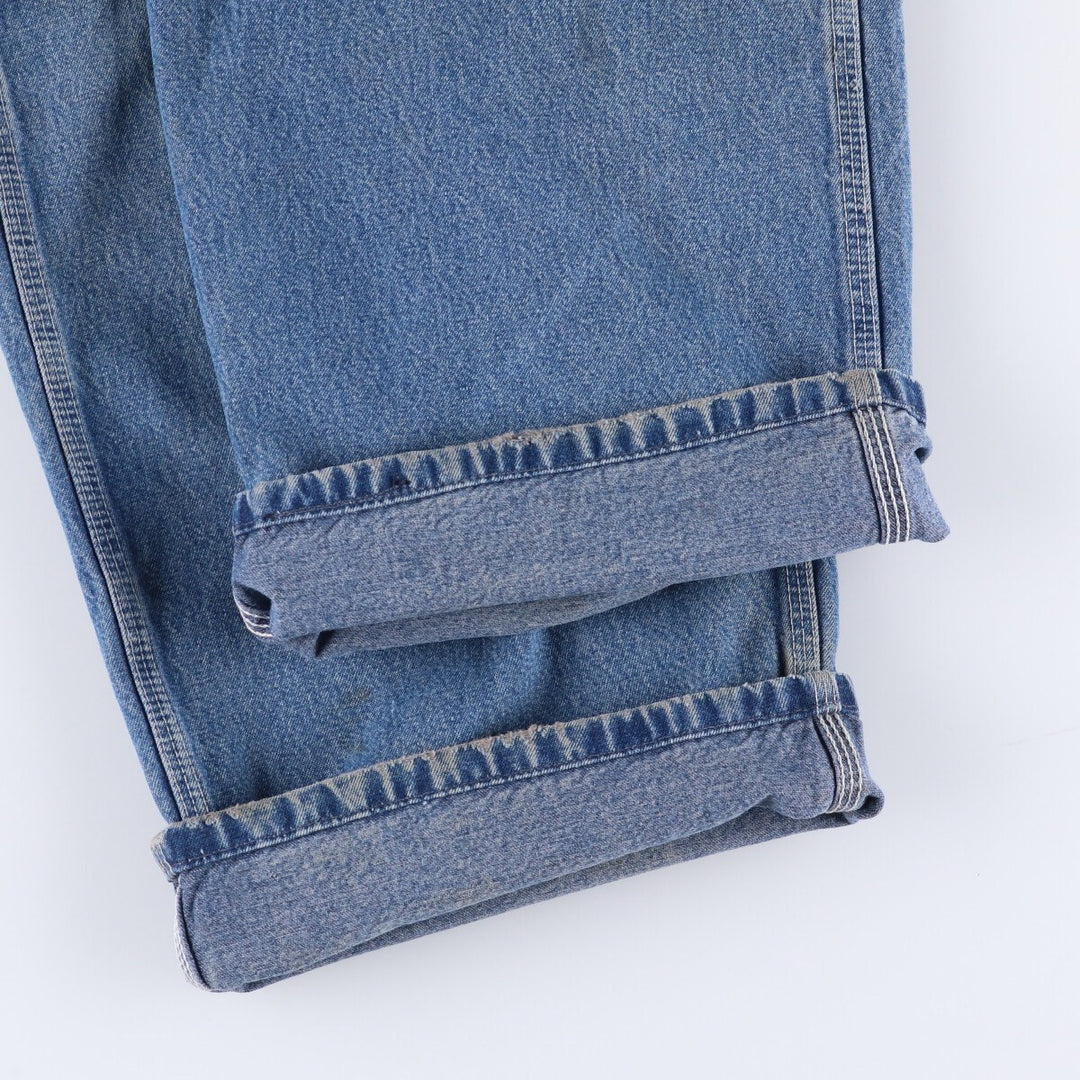 00'S Carhartt denim overalls, made in the USA, men's w36 equivalent cotton blue type Vintage Second Hand