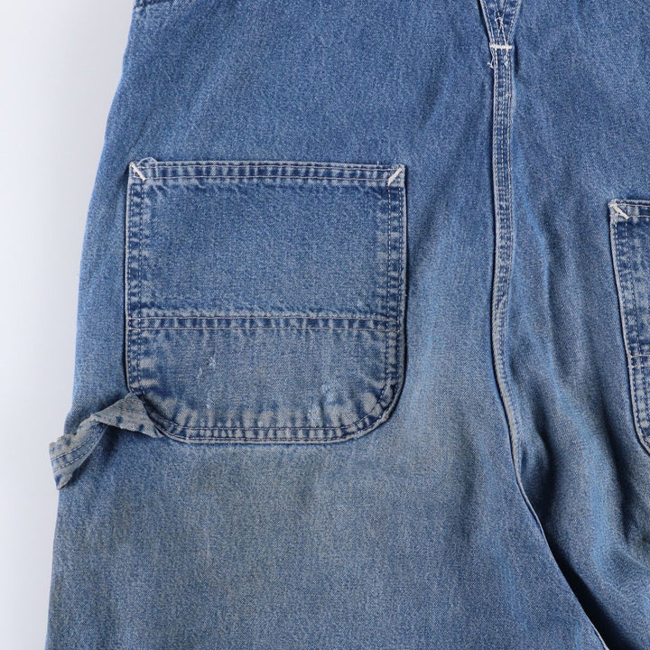 00'S Carhartt denim overalls, made in the USA, men's w36 equivalent cotton blue type Vintage Second Hand
